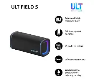 Sony ULT Field 5 SRS-ULT50B Czarny Głośnik Bluetooth