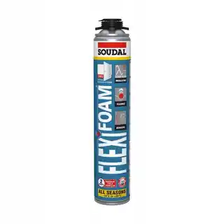 Soudal Pianka montażowa FLEXIFOAM 750 ml, uniwersalna, elastyczna, do wewnątrz i na zewnątrz, odporna na warunki atmosferyczne