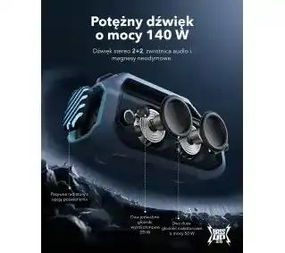 Soundcore Boom 2 Plus 140W Zielony Głośnik Bluetooth