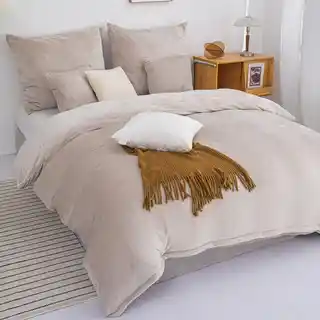 Spod Igły I Nitki Pościel z mikrofibry 220x200 Cozy beżowa miś pluszowa I23