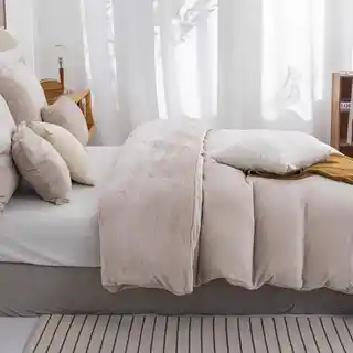 Spod Igły I Nitki Pościel z mikrofibry 220x200 Cozy beżowa miś pluszowa I23