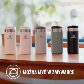 Stanley Kubek termiczny AeroLight Transit 350 ml czarny, stal nierdzewna, izolacja próżniowa, metaliczny wykończenie