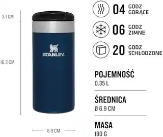 Stanley Kubek termiczny AeroLight Transit 350 ml granatowy Royal Blue Metallic