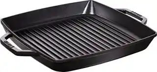 Staub Kwadratowa Patelnia żeliwna Grillowa Z Dwoma Uchwytami 33 Cm, Czarny 40511-783-0