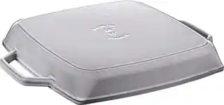 Staub Kwadratowa Patelnia żeliwna Grillowa Z Dwoma Uchwytami 33 Cm, Grafitowy 40511-785-0