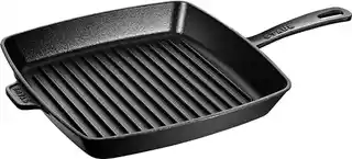 Staub Kwadratowa żeliwna Patelnia Grillowa 30 Cm, Czarny 40501-107-0