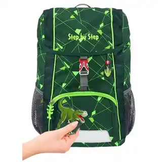 STEP BY STEP Plecak Junior Kid Dino Night Zielony
