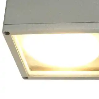 Lampa sufitowa nowoczesna ADELA SU-MA 8003 AL srebrna IP54 E27