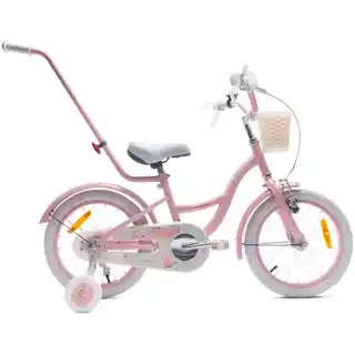 Sun Baby rower dziecięcy Flower Bike 16 cali dla dziewczynki różowy
