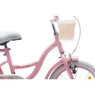 Sun Baby rower dziecięcy Flower Bike 16 cali dla dziewczynki różowy