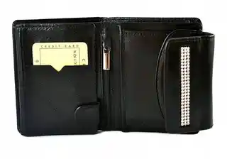 Swarovski Portfel damski Leah - Kolor Czarny