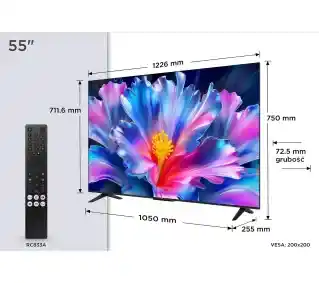 TCL 55P6L 55 LED 4K Google TV HDMI 2.1 DVB-T2 Telewizor LED
