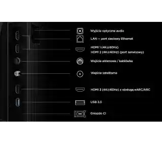 TCL 55P6L 55 LED 4K Google TV HDMI 2.1 DVB-T2 Telewizor LED
