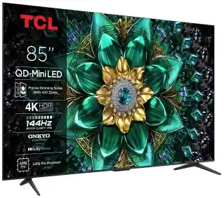 TCL 85Q6C 85 QD-Mini LED 4K 144Hz Google TV Dolby Vision IQ Dolby Atmos HDMI 2.1 DVB-T2 Telewizor QLED