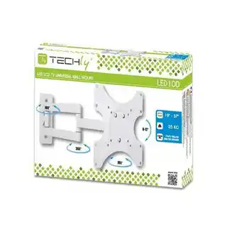 Techly Uchwyt ścienny LCD/LED 19 -37 25kg, obrotowy,biały
