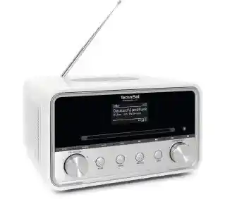 TechniSat DigitRadio 586 Radio FM DAB+ Internetowe Bluetooth Biało-srebrny Radioodbiornik