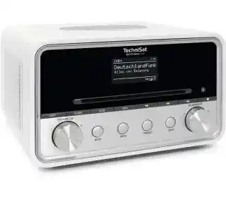 TechniSat DigitRadio 586 Radio FM DAB+ Internetowe Bluetooth Biało-srebrny Radioodbiornik