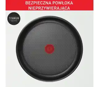 Tefal Cook Eat L8813S75 Indukcja Titanium 22cm, 26cm Zestaw patelni