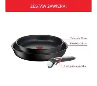 Tefal Patelnie Ingenio Unlimited 24/28 3el Rączka