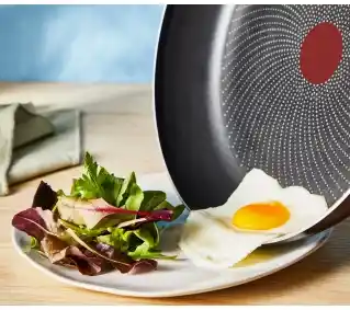 TEFAL Zestaw patelni L7248553 Bordowo-czarny