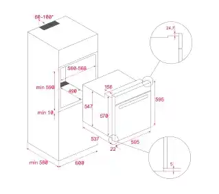 Teka HSB 6250 P WH Termoobieg Biały Piekarnik elektryczny