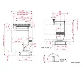 Teka okap kuchenny FIH 16760 TOS BK, stal nierdzewna, filtr węglowy, cichy, energooszczędny, model 113160000
