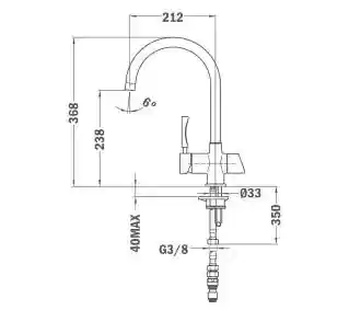 Teka OS 200 Chrom Bateria kuchenna 182060200