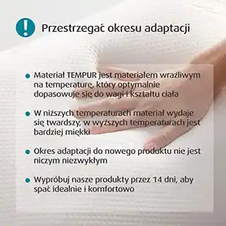 Tempur Poduszka Millennium M DJ White Premium, piankowa, ergonomiczna, hipoalergiczna, dla dorosłych