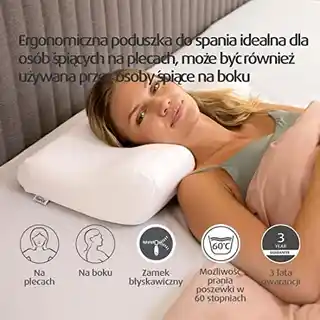 Tempur Poduszka Millennium S DJ White Premium, ergonomiczna, memory foam, hipoalergiczna