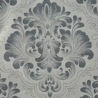 TERRA COLLECTION Komplet pościeli PALERMO 10 z żakardowym ornamentowym wzorem 160x200cm jasnoszary, stalowy