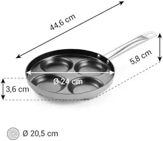 Tescoma GrandCHEF Patelnia 4 wgłębienia+ 24 cm 606952.00