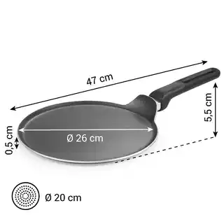 Tescoma Patelnia do naleśników naleśników BRAVA 26 cm 595456