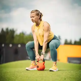 Thorn Kettlebell żeliwny 6 kg z gumową powłoką