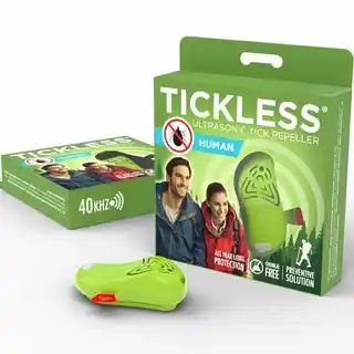 Tickless odstraszacz na kleszcze dla ludzi, zielony, ultradźwiękowy, bezprzewodowy, zasilanie bateryjne, skuteczny, bezpieczny, marka Tickless