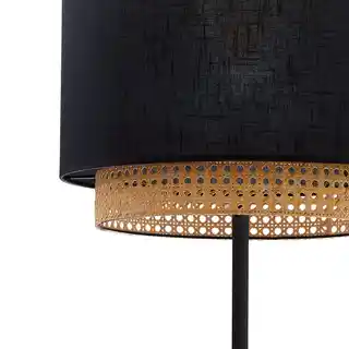 TK Lighting Lampa podłogowa BOHO BLACK 5568