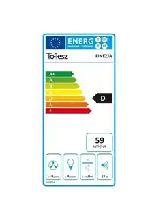 Toflesz Okap kominowy OK-6 Finezja 60 czarny