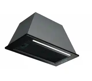 Toflesz Linea Bravo okap do zabudowy 90 cm czarny mat LED 500 m3h