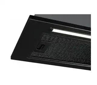 Toflesz Linea Bravo okap do zabudowy 90 cm czarny mat LED 500 m3h