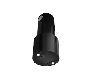 Toflesz okap wyspowy Cylinder 40cm czarny mat, 850 m3/h