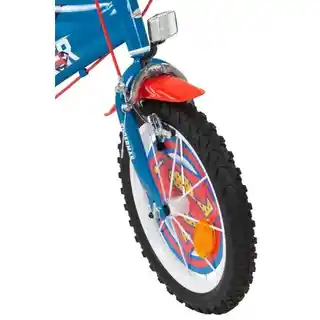 Toimsa Rower dziecięcy Superman 16 cali dla chłopca Niebieski