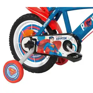 Toimsa Rower dziecięcy Superman 16 cali dla chłopca Niebieski