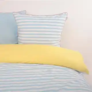 Tom Tailor Pościel perkalowa Light Lemon Sky blue 135x200cm 80x80cm