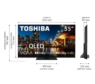Toshiba 55QV3463DG 55 QLED 4K Smart TV VIDAA Dolby Vision Telewizor QLED