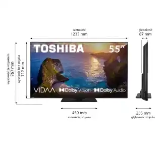 Toshiba 55UV3463DG 55 LED 4K Smart TV Dolby Vision HDMI 2.1 DVB-T2 Telewizor LED