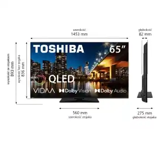 Toshiba 65QV3463DG 60 QLED 4K Smart TV VIDAA Dolby Vision Telewizor QLED