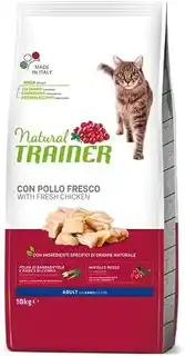 Trainer Natural Cat Natural Trainer Adult z kurczakiem - 10 kg karma sucha