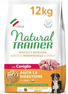 Trainer Natural Sensitive Natural Trainer Sensitive Adult Medium/Maxi, z królikiem - 12 kg
