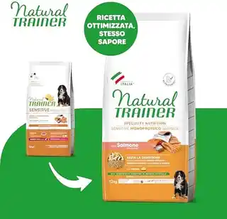 Trainer Natural Sensitive No Gluten Puppy & Junior Medium/Maxi z łososiem - 12 kg