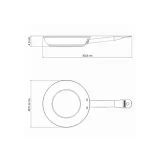 TRAMONTINA Patelnia nieprzywierająca PROFESSIONAL śr. 21.6 cm 62635-207