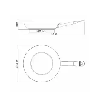 TRAMONTINA Patelnia stalowa PROFESSIONAL śr. 31.5 cm 62635-300